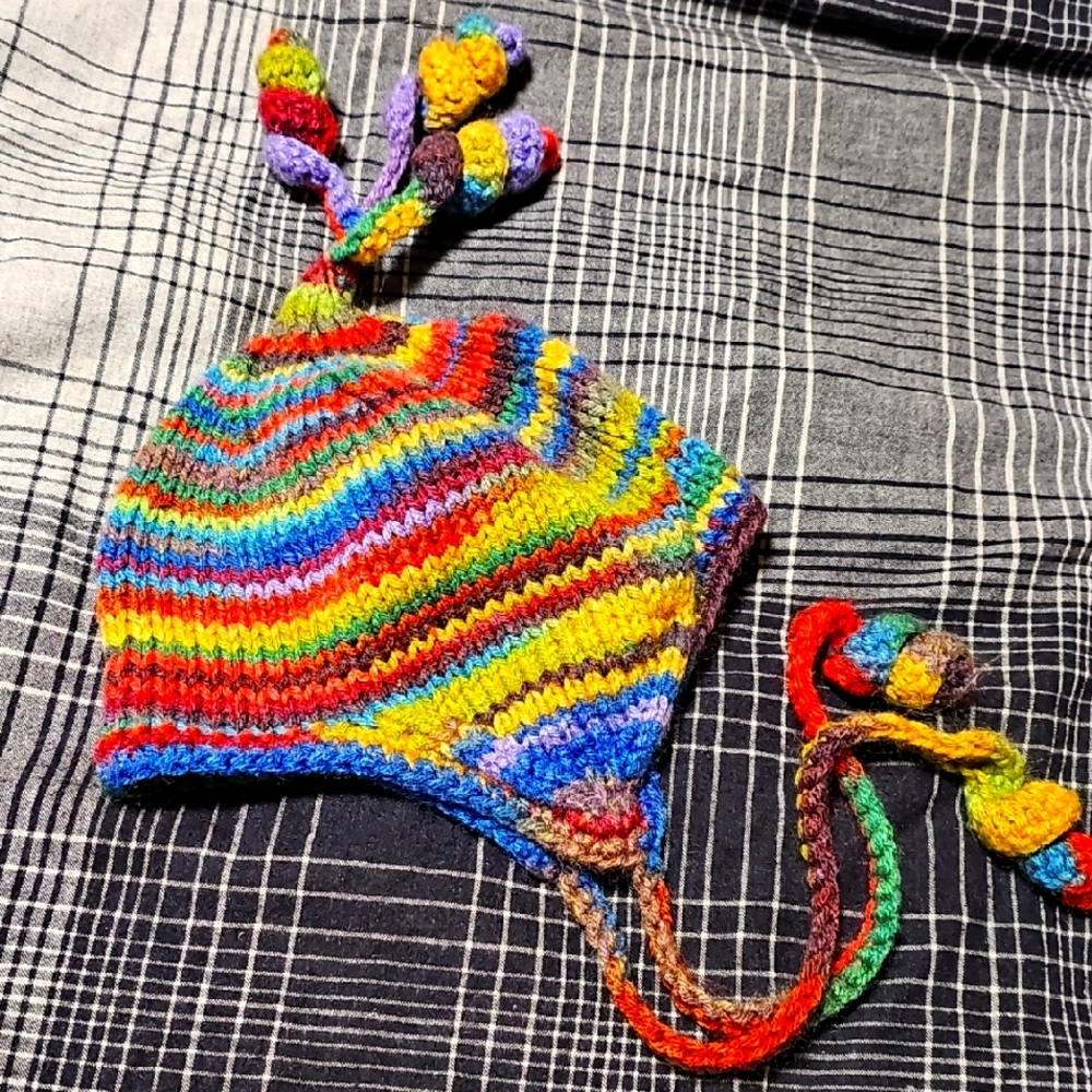 Colorful Knit Kids Hat
